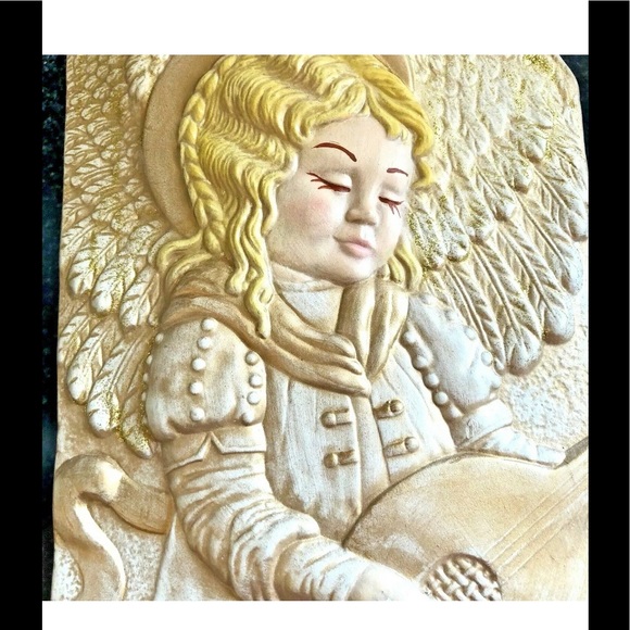 Porcelain Angel w/Violin Mail Envelope Holder - Picture 3 of 16